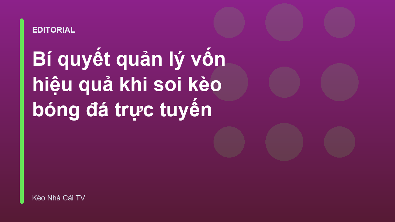 Biểu đồ quản lý vốn trong cá cược bóng đá