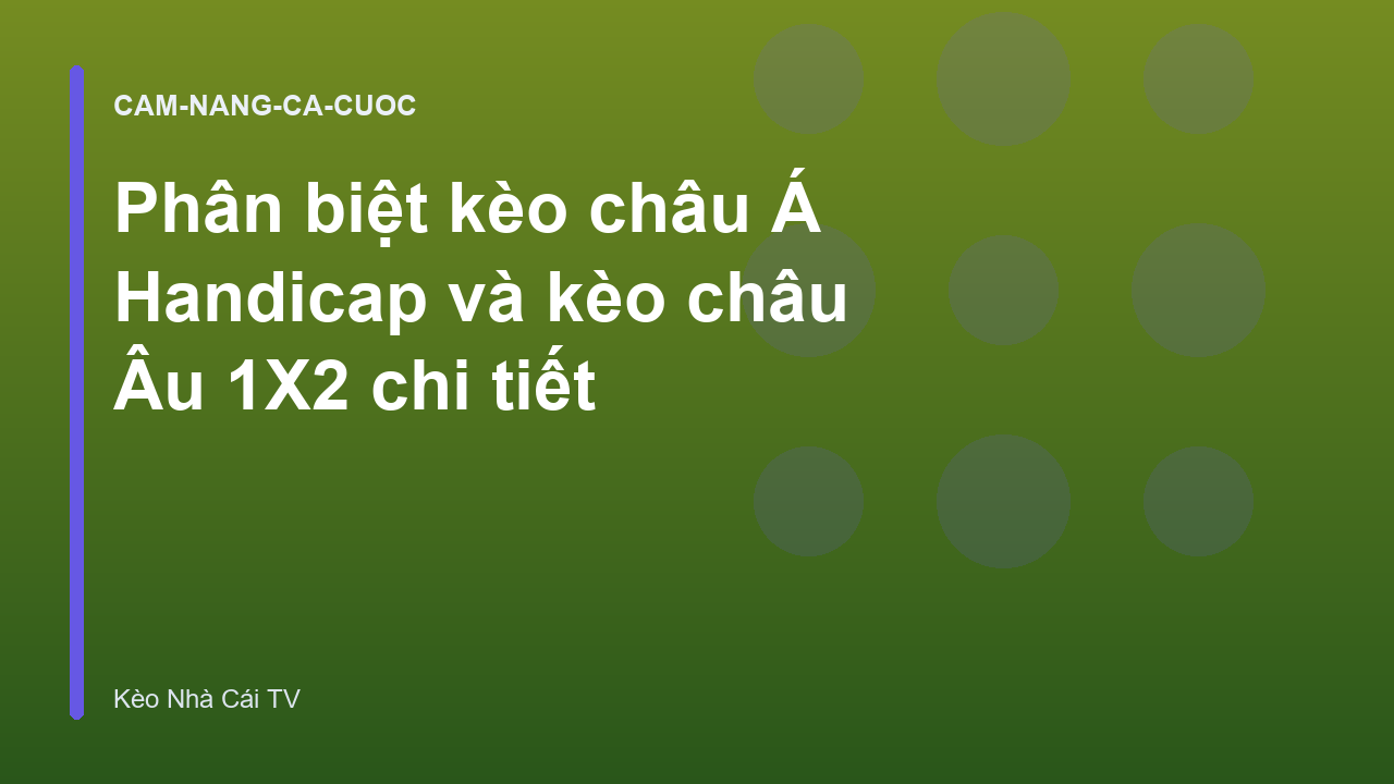 Read more about the article Phân biệt kèo châu Á Handicap và kèo châu Âu 1X2 chi tiết